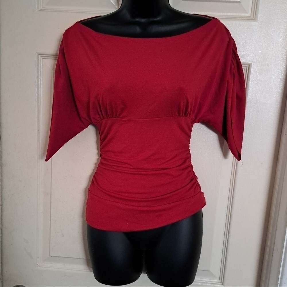 Agaci-too red blouse A-20